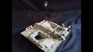 Air raid shelter diorama 1/35. Step by step guide