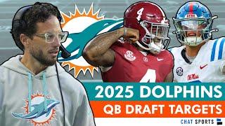 Every Dolphins QB Target In 2025 NFL Draft Ft. Jaxson Dart & Jalen Milroe