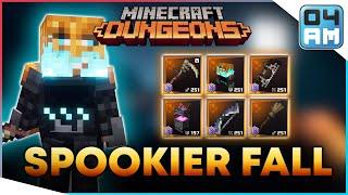 SPOOKIER FALL - All Halloween Seasonal Trials Exclusive Gear Showcase in Minecraft Dungeons