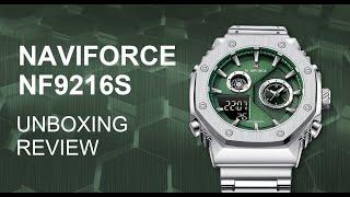 Unboxing Review | Naviforce Watch NF9216S New Arrival Quartz Analog + LCD Digital Movement