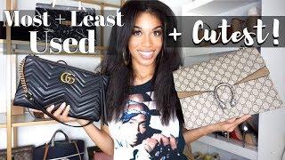 MOST + LEAST USED DESIGNER BAGS | + cutest | KWSHOPS