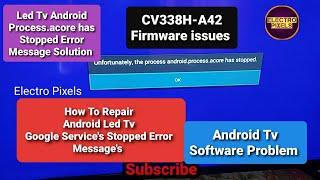 Fix Android Led Tv -Unfortunately,the Process android.process.acore has stopped Error Message