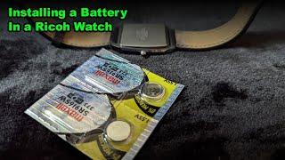 Putting a New Battery in a Vintage Ricoh Watch