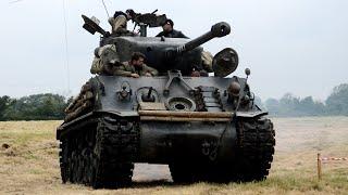 Sherman "Fury" unloaded and driven in Normandy