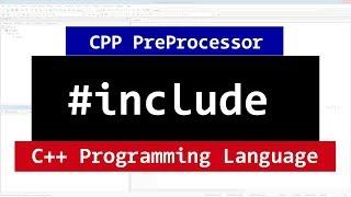 #include PreProcessor Directives in C++ Programming Video Tutorial