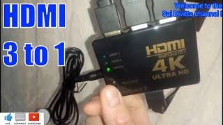 Как подключить много приставок к одному телевизору? Разветвитель кабеля HDMI 4K 2K 3в1