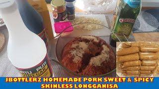 Homemade Pork Sweet & Spicy Skinless Longganisa ni JBOTTLERZ