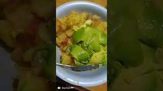 Eating the most delicious matoke with avocado, MercyNguku The World Traveller 