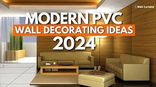 Modern PVC Wall Decorating Ideas For Living room & Bedroom | Interior Wall Design 2024