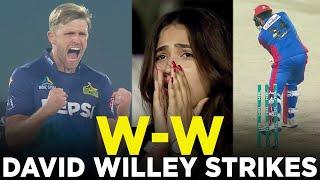 W - W | David Willey Strikes | Multan Sultans vs Karachi Kings | Match 3 | HBL PSL 9 | M2A1A