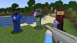 Minecraft Manhunt ama SİLAH Kullanabiliyoruz