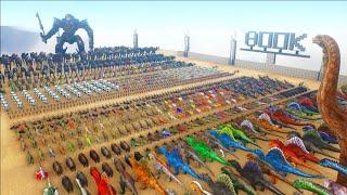 1000 Robots VS 1000 Dinosaurs - 800K SPECIAL | ARK