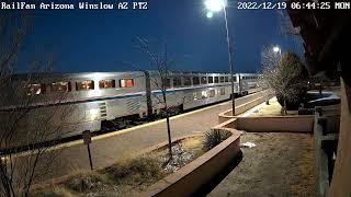 Amtrak #4 (18) Southwest Chief from Kingman, Winslow, and Gallup (12/2022)