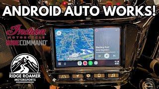 Android Auto Works on Indian Ride Command
