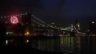 Beautiful Firework at Brooklyn Bridge Park, New York : VLOG USA