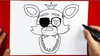 How to Draw Foxy from Five Nights at Freddy