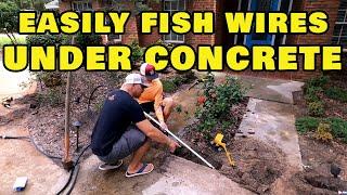 How To Easily Fish Wires Under Concrete Sidewalk