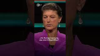 BSW-Chefin Wagenknecht: Regierung als "Kriegstreiber"? | #short #shorts #lanz