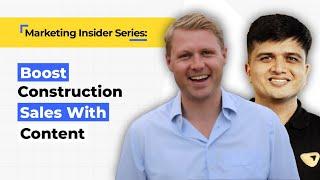 Check Fred Telfer Insights On How to Increase Sales In Construction Industry With Great Content