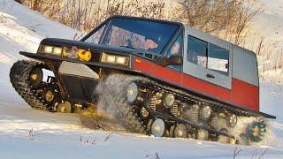 New Russian all-terrain vehicle "Rusak" on trials