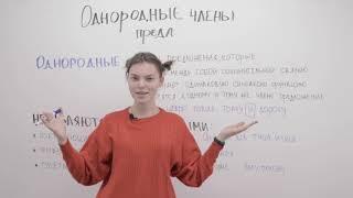 Однородные члены предложения