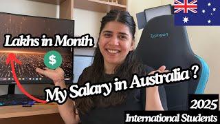 My monthly income in Australia | Australia Study Visa Process 2025 #minivlog #australia