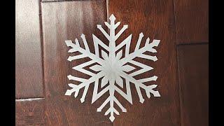 Detailed tutorial - How to make a beautiful and easy paper snowflake