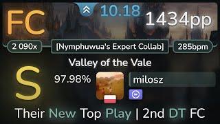 10.2⭐ milosz | Twilight Force - Valley of the Vale [Nymphuwua's Expert Collab] +DT 97.98% FC 1434pp