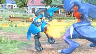 【kemoryona】Pokkén Tournament Garchomp's grab attack (Lucario,  Braixen and so on)