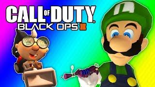 BO3 Zombies - Rescuing Luigi Mansion-e from Prison! (Luigi's Mansion Custom Map)