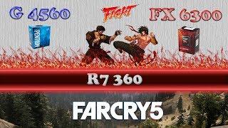 Far Cry 5 | G4560 VS FX 6300 (R7 360) 1080p Benchmarks