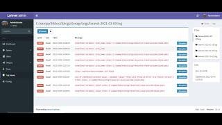Install Log Viewer Extension | laravel-admin.org