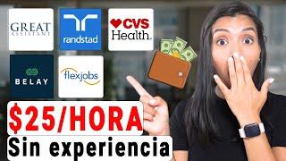 Gana $1000 semanal con estas empresas que te pagan por trabajar desde casa (EE.UU)