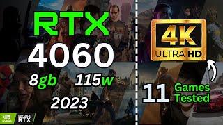 RTX 4060 8gb Tested in 11 Games | 4K