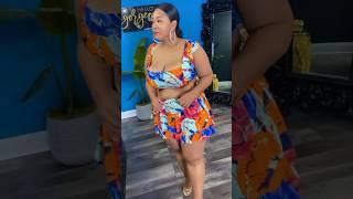 Glamorous model, Curvy women dress @FASHIONCURVYJQ
