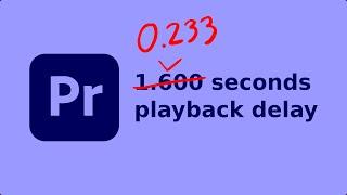 Adobe Premiere Pro 2023/2022 Slow Playback Lag Performance Fix