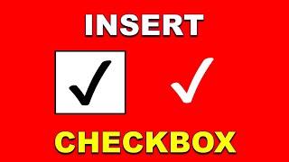 How To Insert A Tick (Checkbox) In Word - MAC