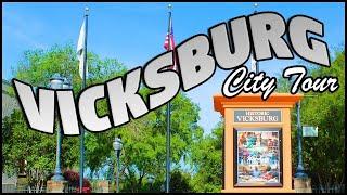 VICKSBURG MISSISSIPPI DOWNTOWN DRIVING TOUR - 4K