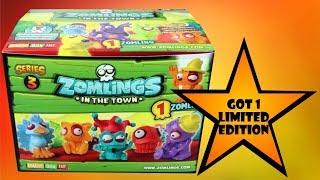 Zomlings In The Town Series 3 Full Box Opening Of 50 Got 1 Gold LIMITED EDITION