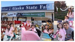 VLOG #24 : ALASKA STATE FAIR 2018, PALMER AK | TheGarcias