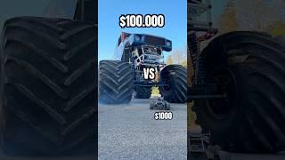 $10 VS $1000 RC VS MONSTER TRUCK 