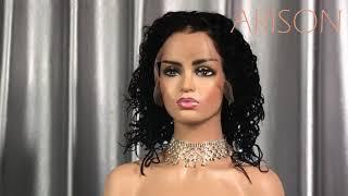 lace front curly bob wig | Arison Wigs