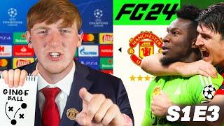 AngryGinge plays CHAMPIONS LEAGUE! Man Utd (FULL CUT) EA FC 24 Career Mode (Ep 3)