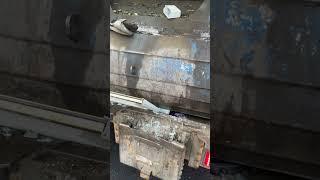 Will it crush in the garbage truck? Glass door