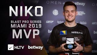 NiKo - HLTV MVP by betway of BLAST Pro Series Miami 2019