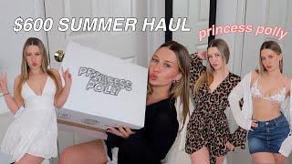 Huge Princess Polly Summer Try-on Haul!! *discount code* dresses, bikinis, skirts, & more