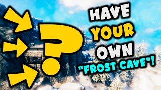 Have YOUR own “FROST CAVE”! - Frozen and Sheltered FORTRESS | VALHEIM