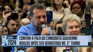 Confira a fala do candidato Guilherme Boulos após ser derrotado no  2° turno | SBT News