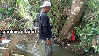 MANCING BELUT | TIDAK DI SANGKA TERNYATA LUBANG BELUT BISA MENYEMBUR JUGA!