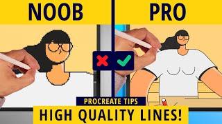 Why Your Lines Look Bad In Procreate - And it's Not What You Think (Procreate Tips)